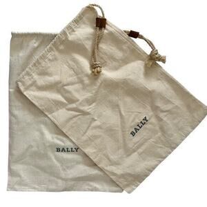 Bally Set of Two Natural Dust Bags Protective Cover Sleepers  11.5"x16"